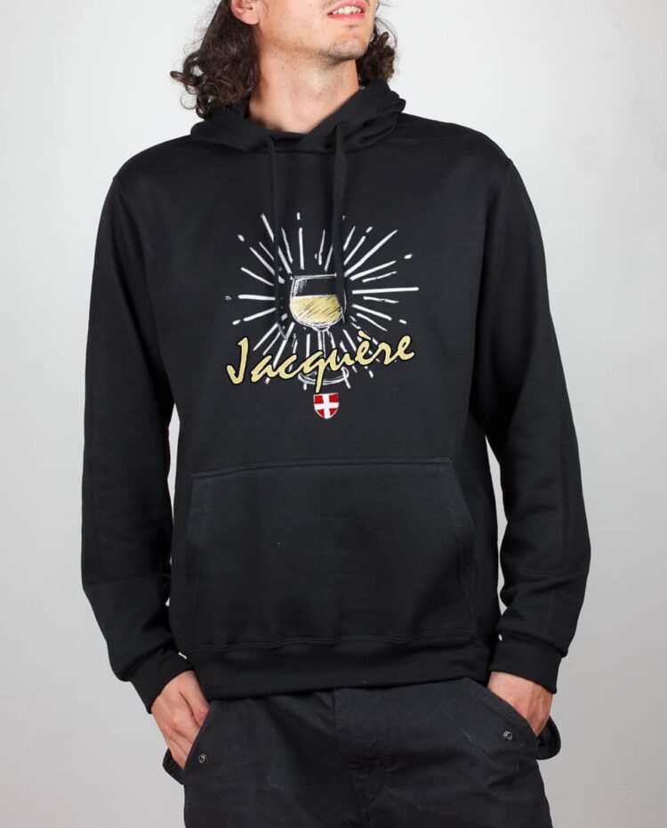 Sweat noir homme Vin Jacquere