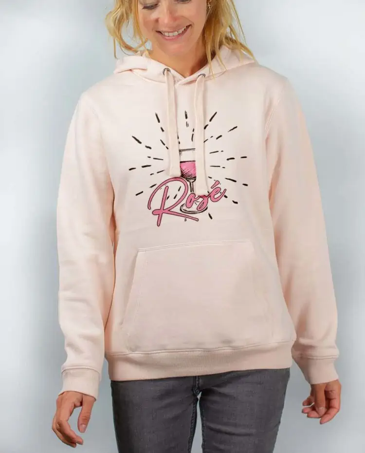 Sweat rose femme Vin rosé