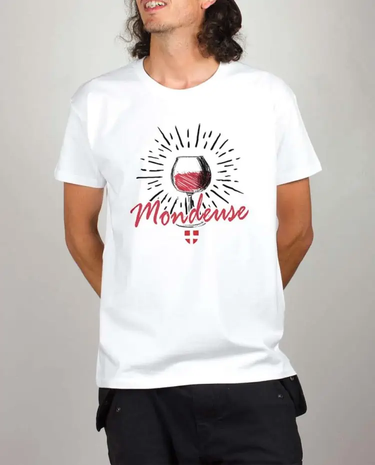 T shirt blanc homme Vin Mondeuse