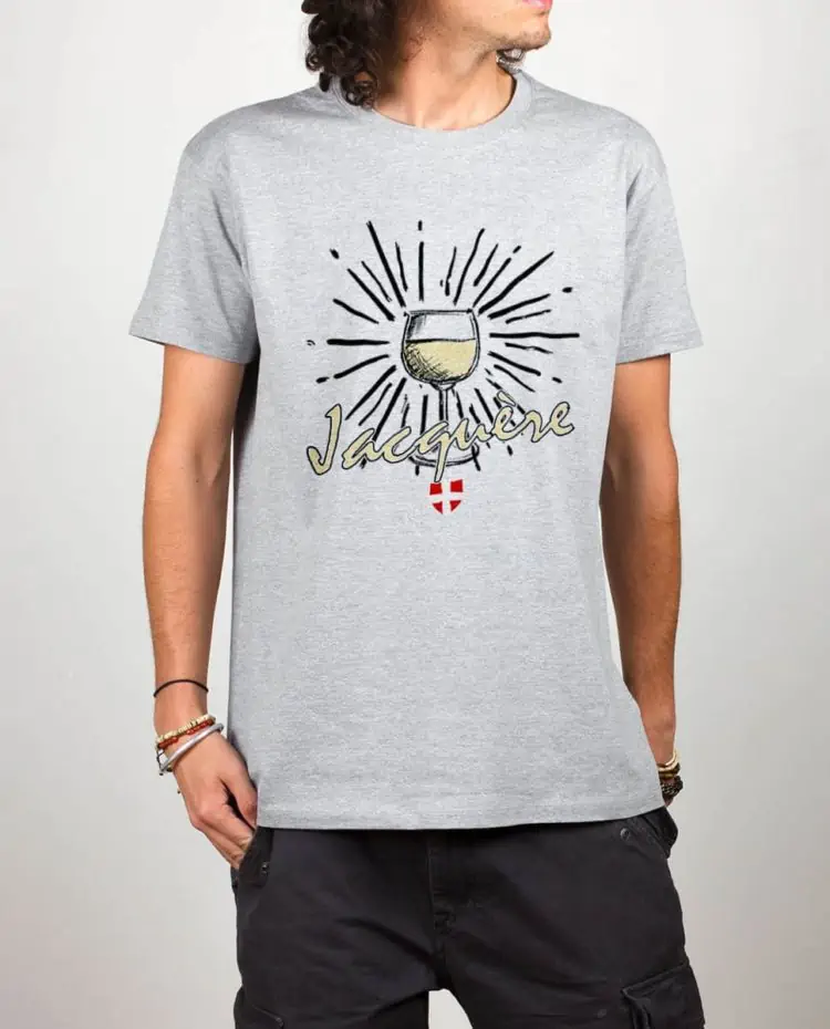 T shirt gris homme Vin Jacquere