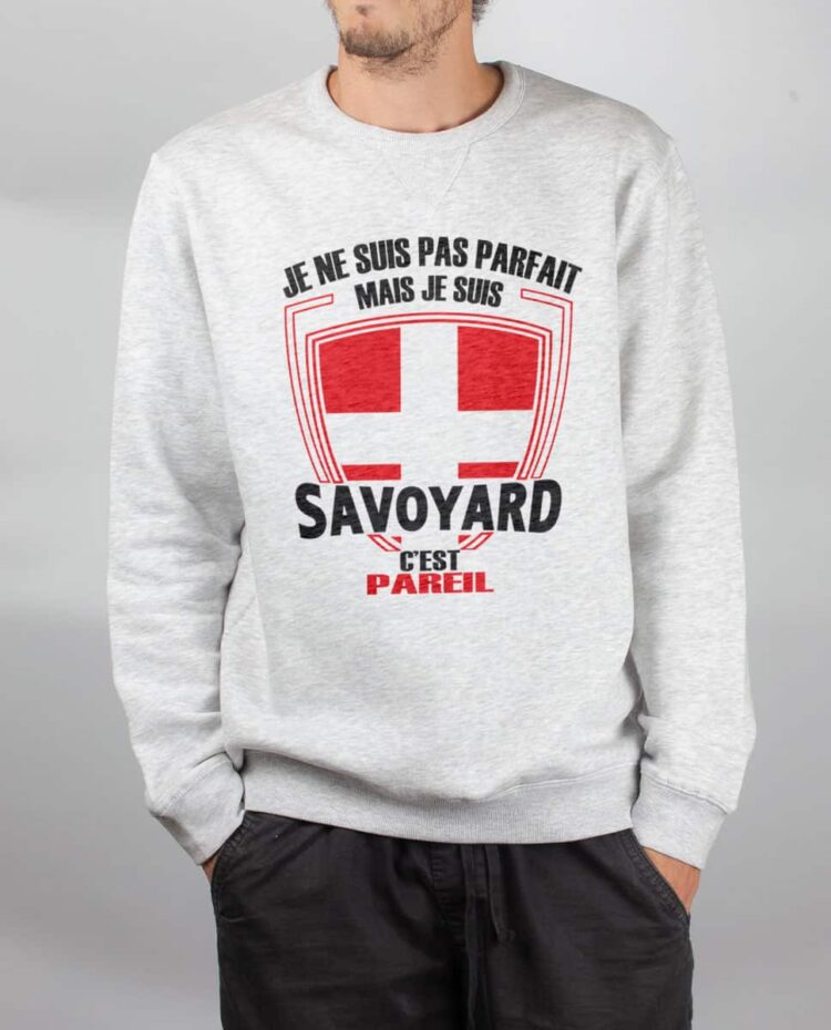 Pull sweat homme blanc Parfait Savoyard