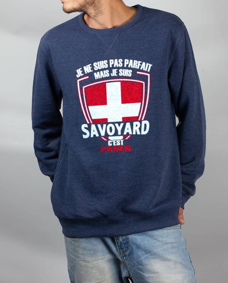 Pull sweat homme bleu Parfait Savoyard