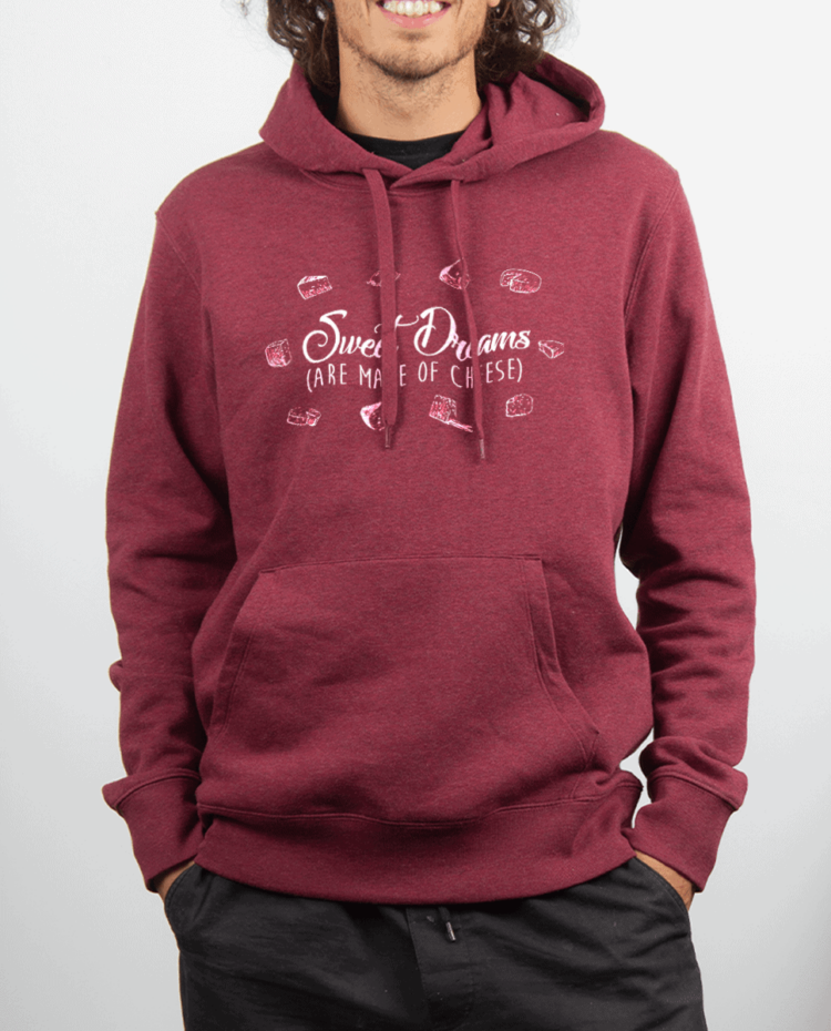 Sweat Homme Rouge bordeau