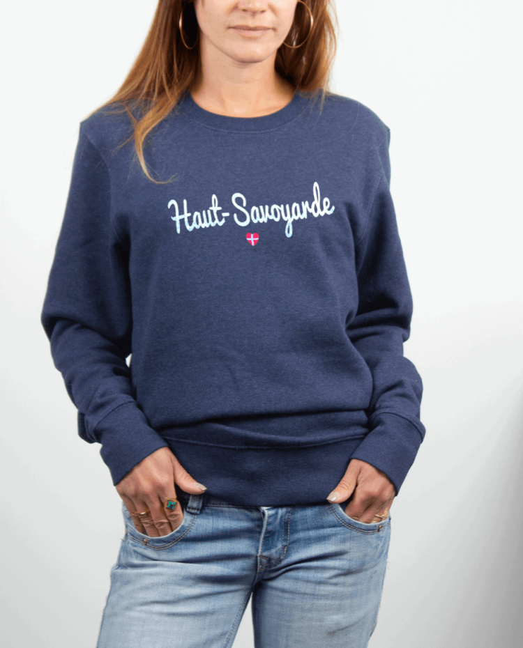 Pull Femme Bleu Jean Haut savoyarde