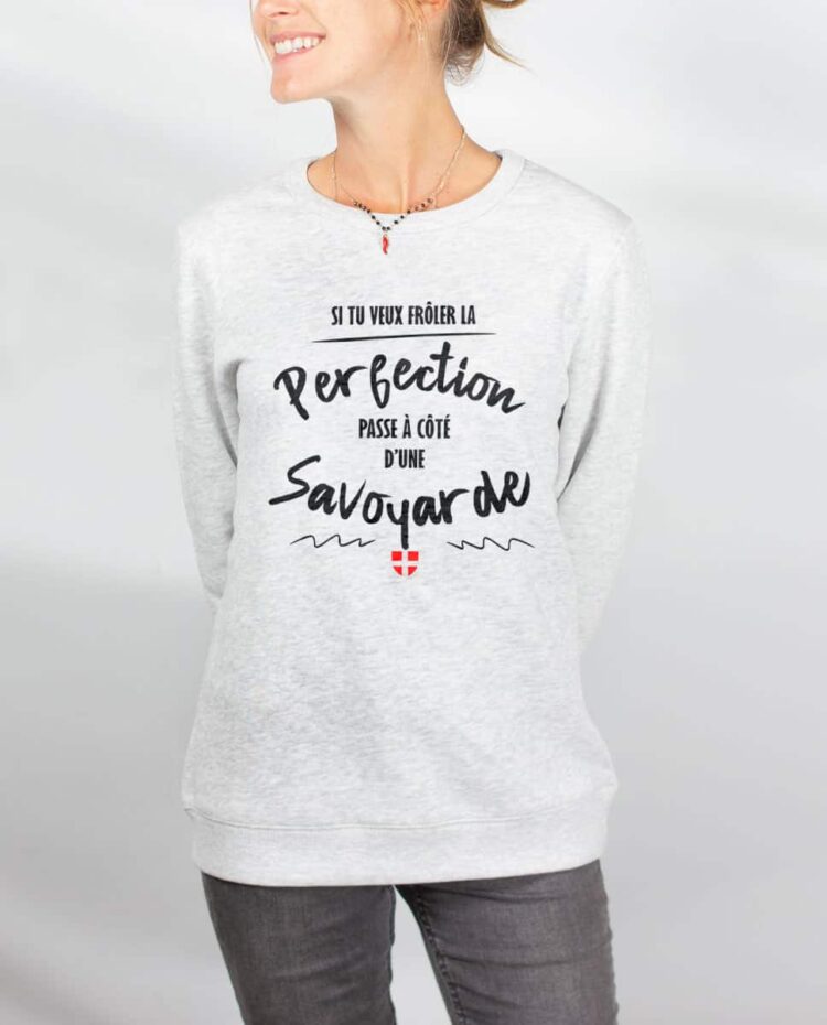 Pull sweat femme blanc 3