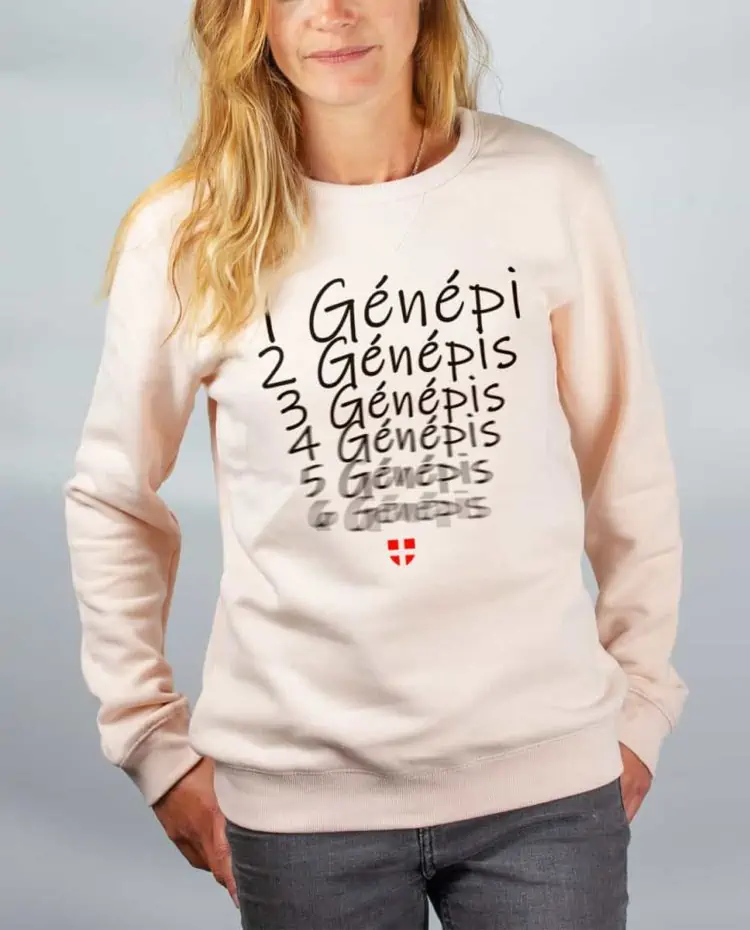 Pull sweat femme rose Genepi