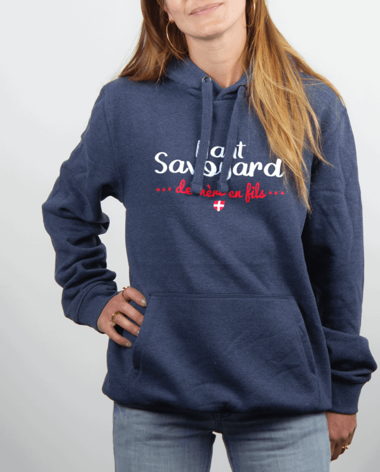 Sweat Femme Bleu Jean HAUT SAVOYARD DE MERE EN FILS