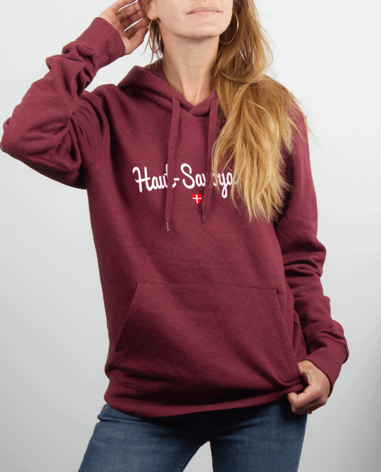 Sweat Femme rouge Bordeau Haut savoyarde