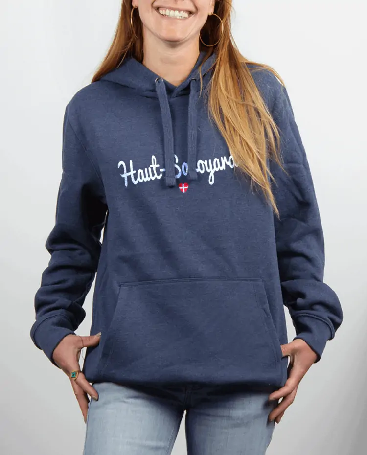 Sweat femme Bleu Jean Haut savoyarde