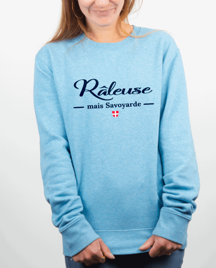 Pull Femme bleu ciel RALEUSE SAVOYARDE