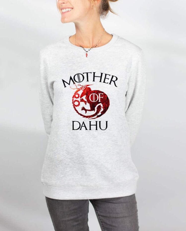 Pull sweat femme blanc Mother of Dahu