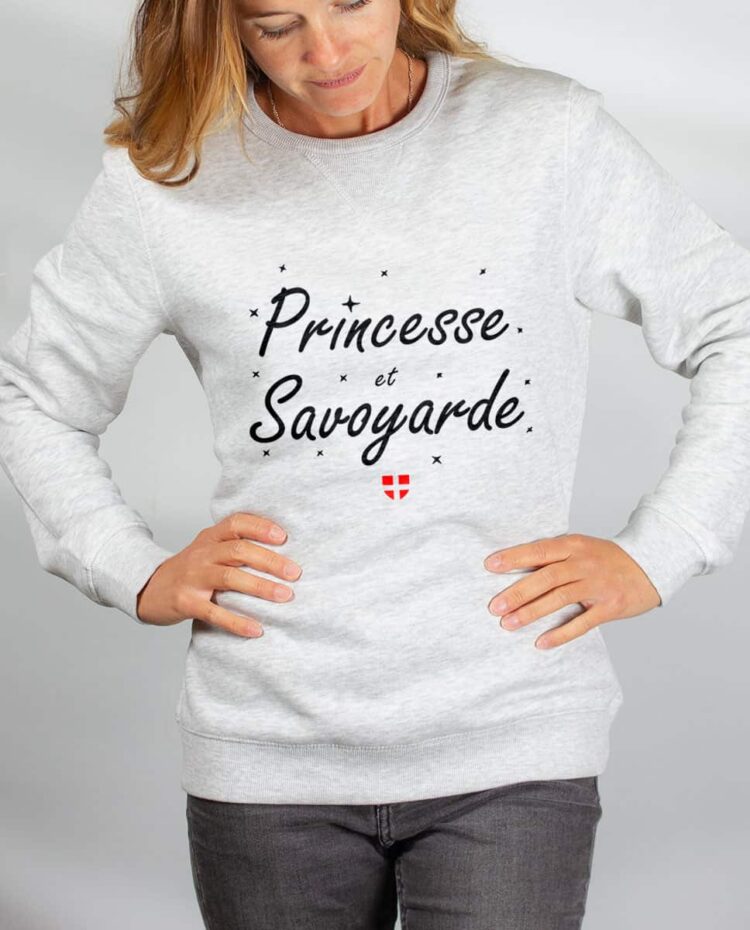 Pull sweat femme blanc princesse Savoyarde