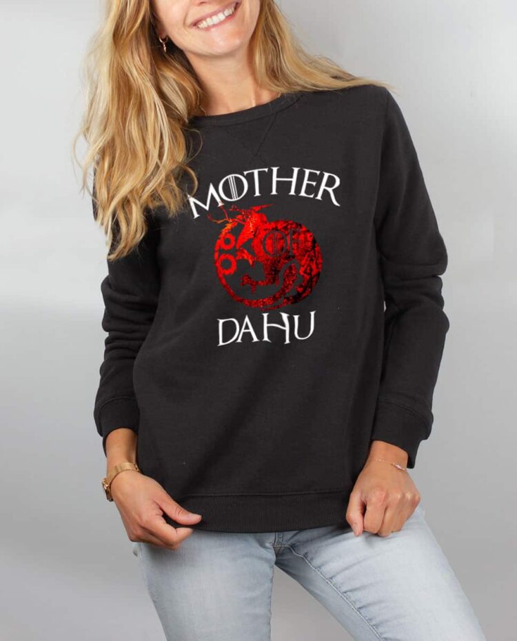 Pull sweat femme noir Mother of Dahu