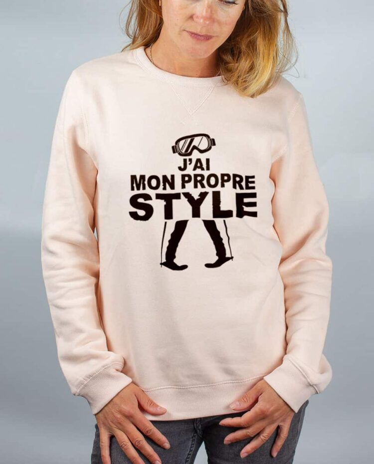 Pull sweat femme rose J ai mon propre style