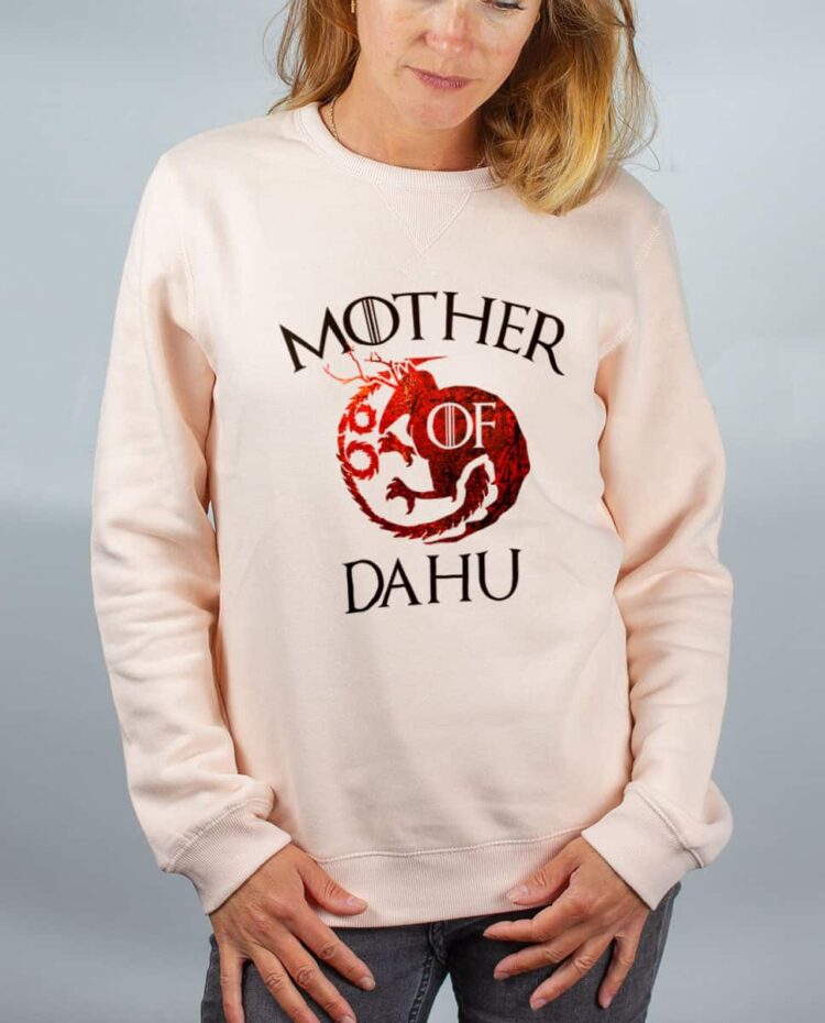 Pull sweat femme rose Mother of Dahu