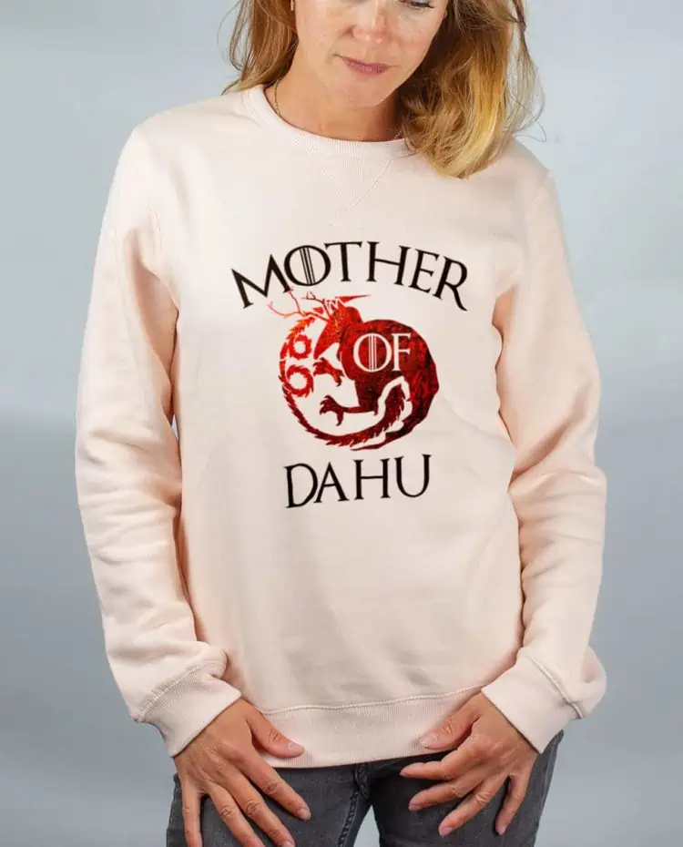 Pull sweat femme rose Mother of Dahu
