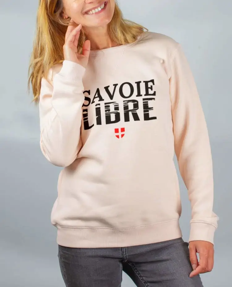 Pull sweat femme rose Savoie Libre