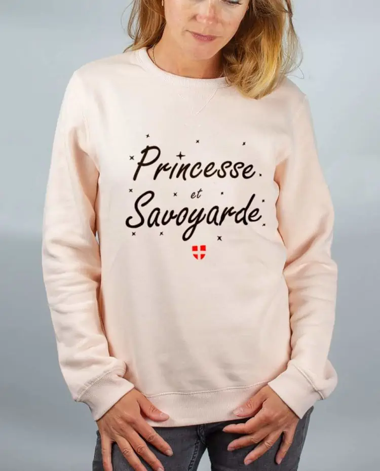 Pull sweat femme rose princesse Savoyarde