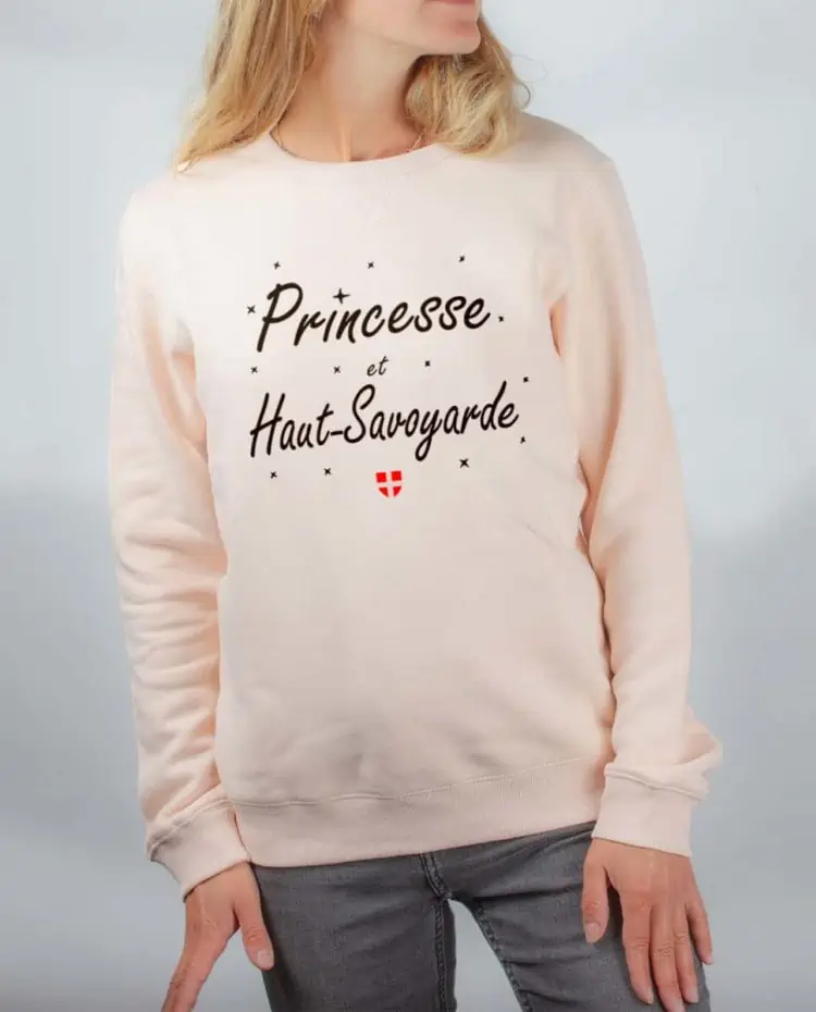 Pull sweat femme rose princesse haut savoyarde