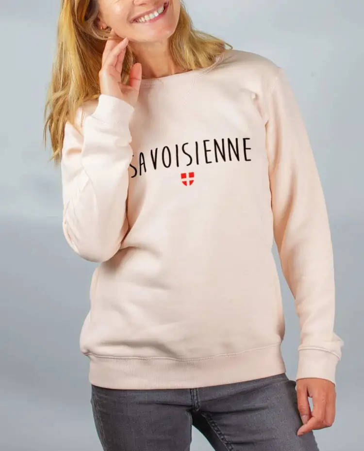 Pull sweat femme rose savoisienne