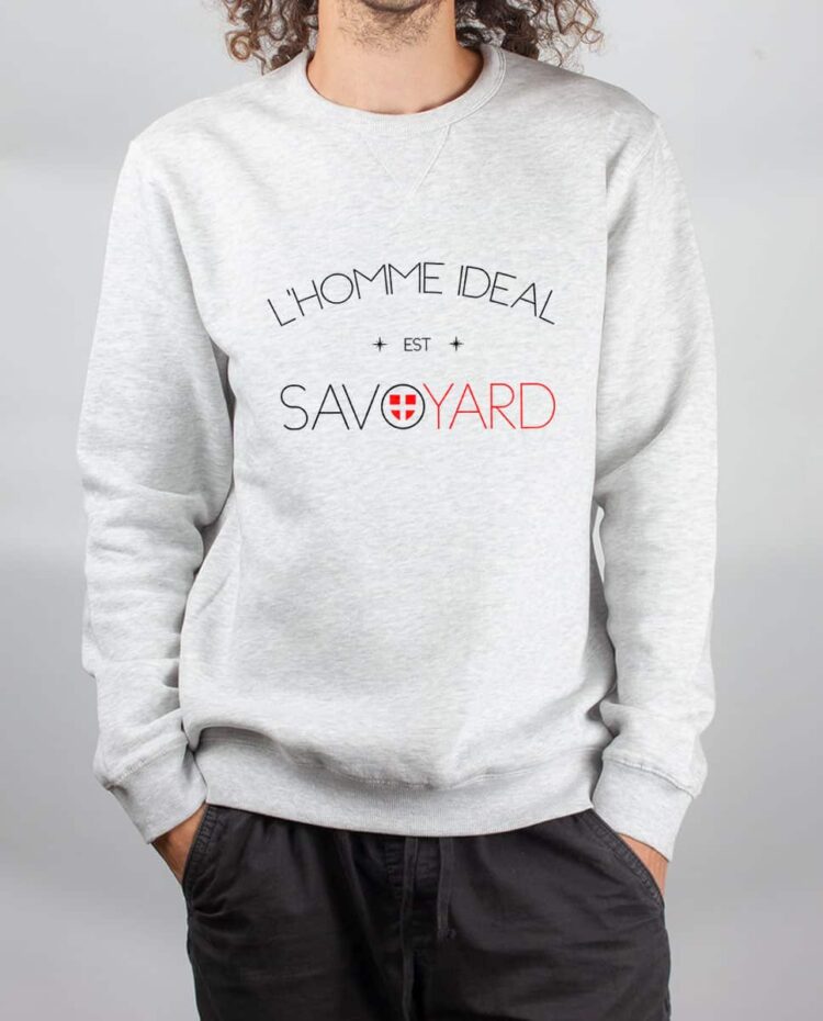 Pull sweat homme blanc L homme ideal savoyard