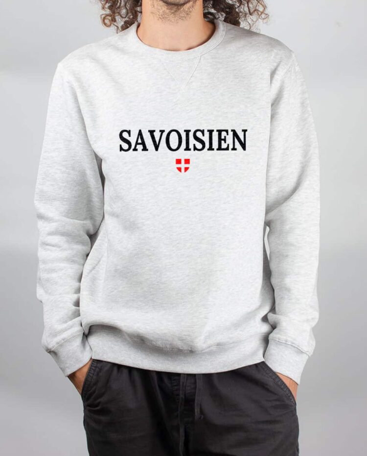 Pull sweat homme blanc Savoisien