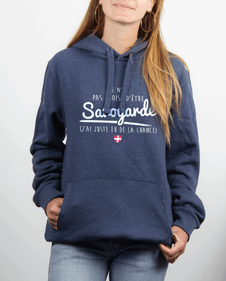 Sweat Femme Bleu Jean JE NAI PAS CHOISI DETRE SAVOYARDE