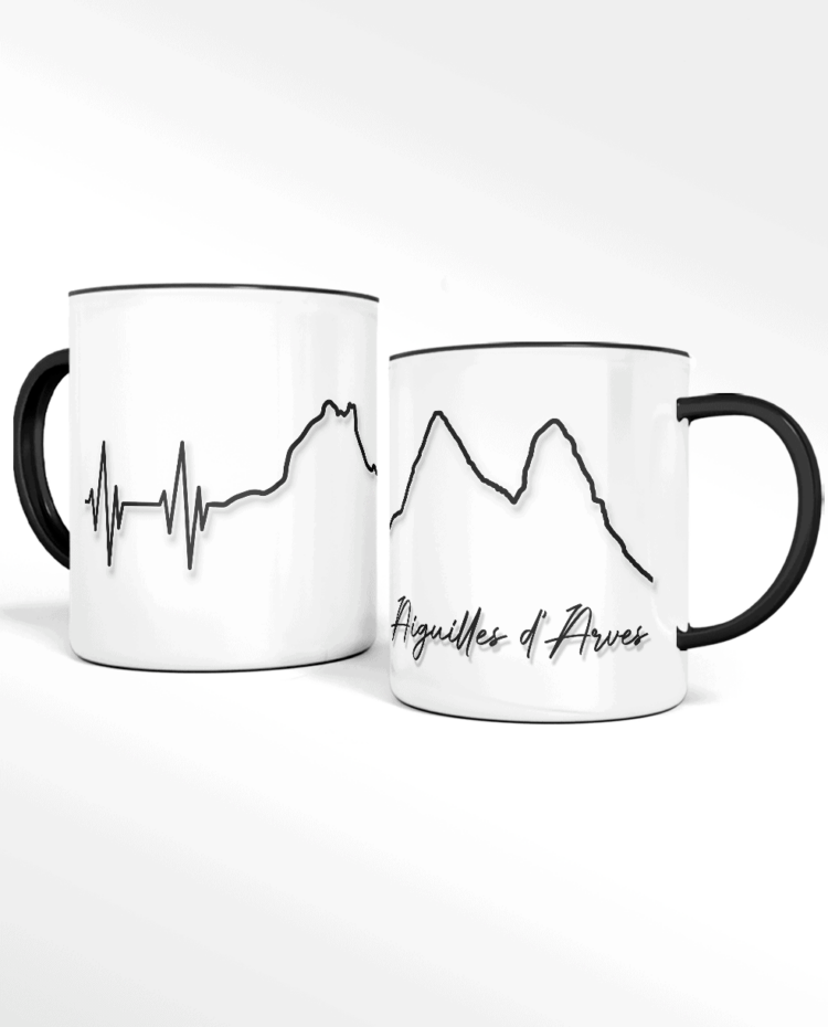 Mug CERAMIQUE battements de coeur aiguilles darves