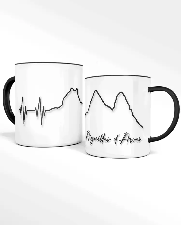 Mug CERAMIQUE battements de coeur aiguilles darves