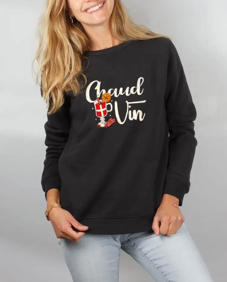 Pull sweat femme noir 3