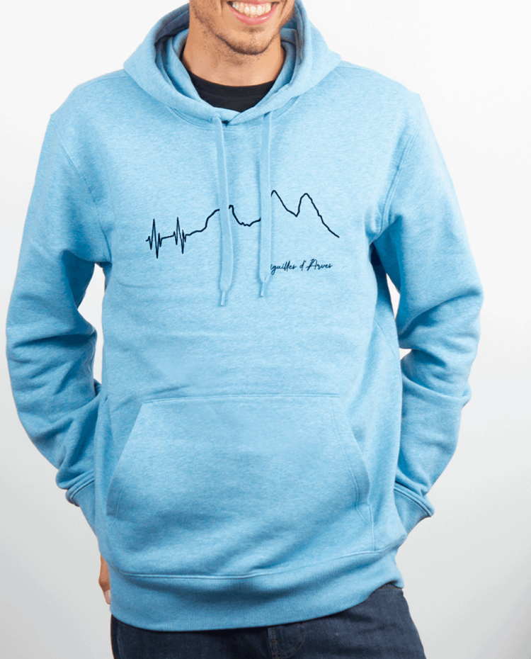 Sweat homme Bleu cie BATTEMENTS DE COEUR AIGUILLES D ARVES