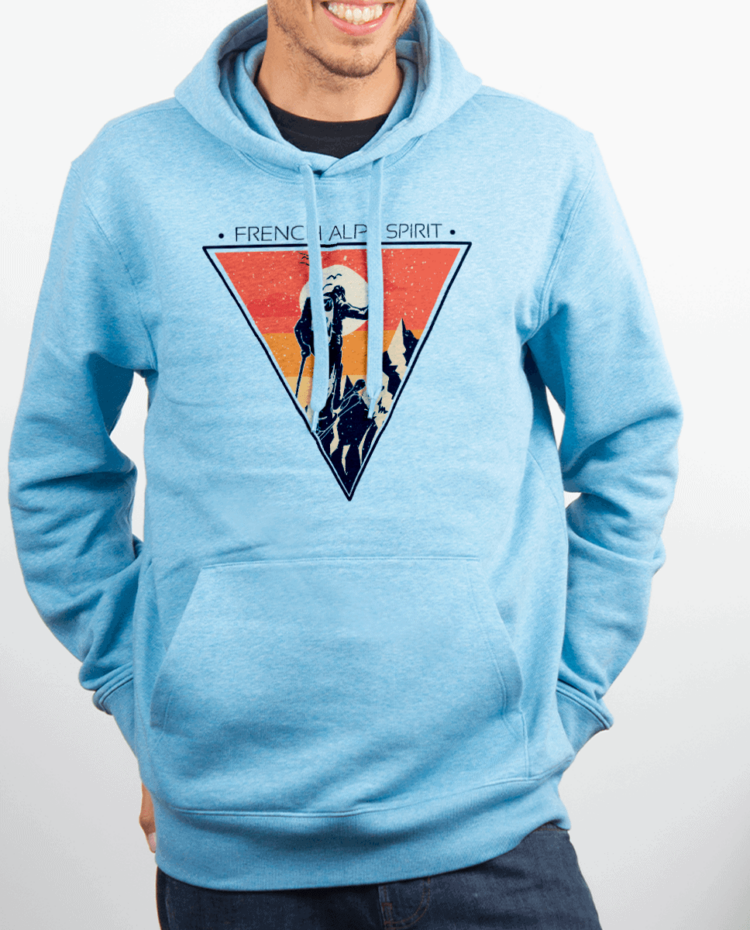 Sweat homme Bleu cie FRENCH ALPS SPIRIT SKI DE RANDO