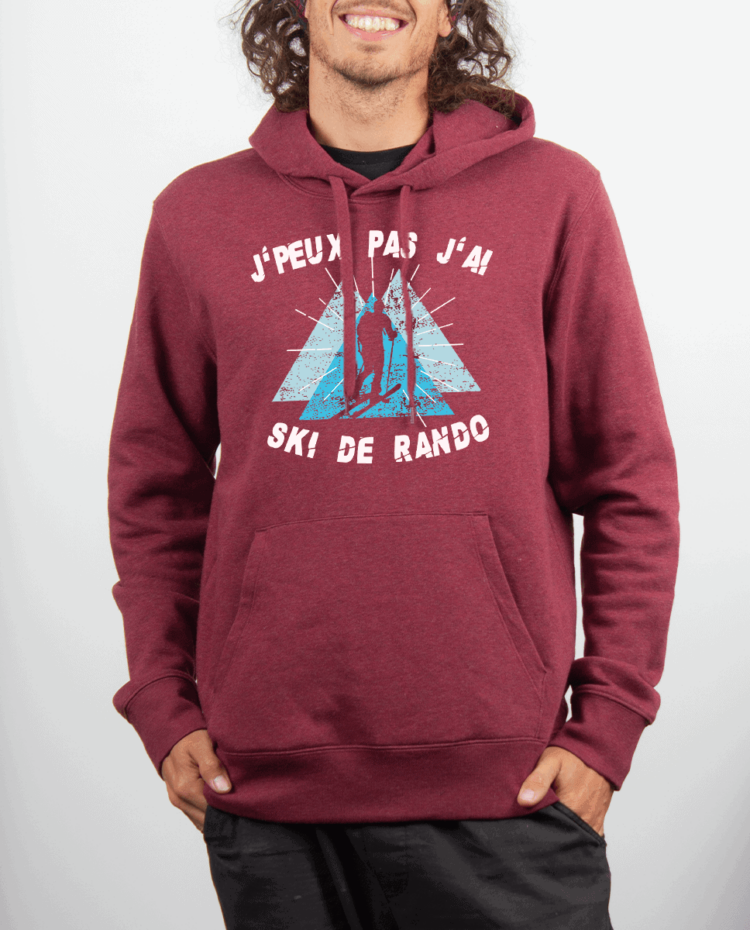 Sweat Homme Bordeau JPEUX PAS JAI SKI DE RANDO