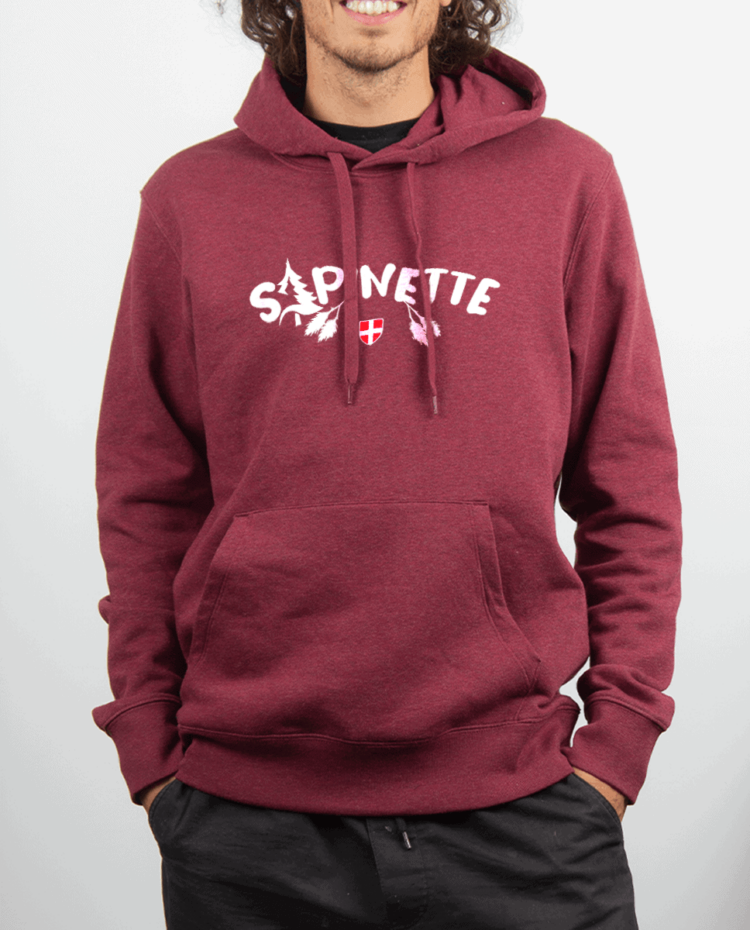 Sweat Homme Rouge bordeau SAPINETTE