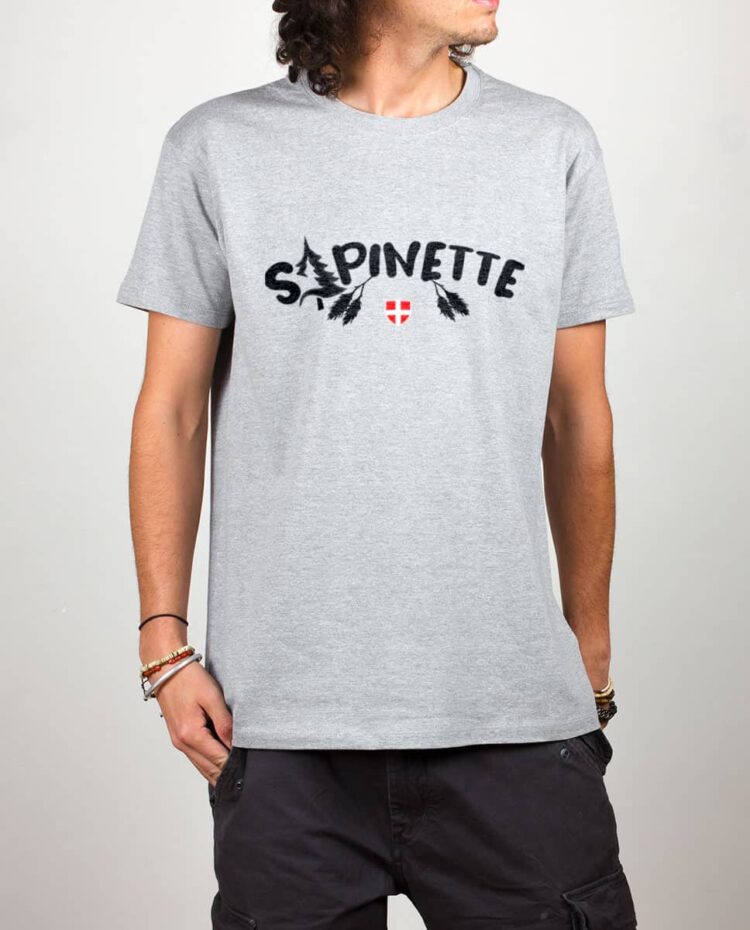 T shirt gris homme Sapinette