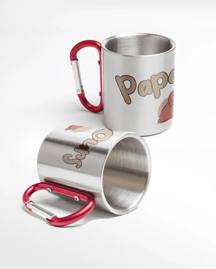 PAPA OURS MUG INOX TREK