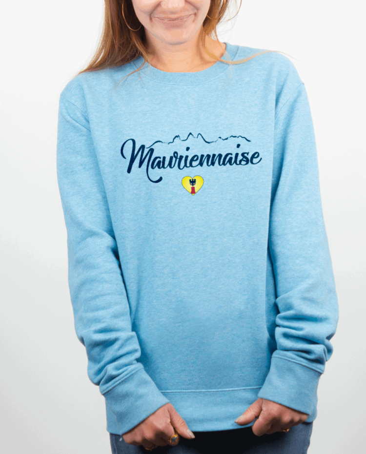 Pull Femme bleu ciel MAURIENNAISE