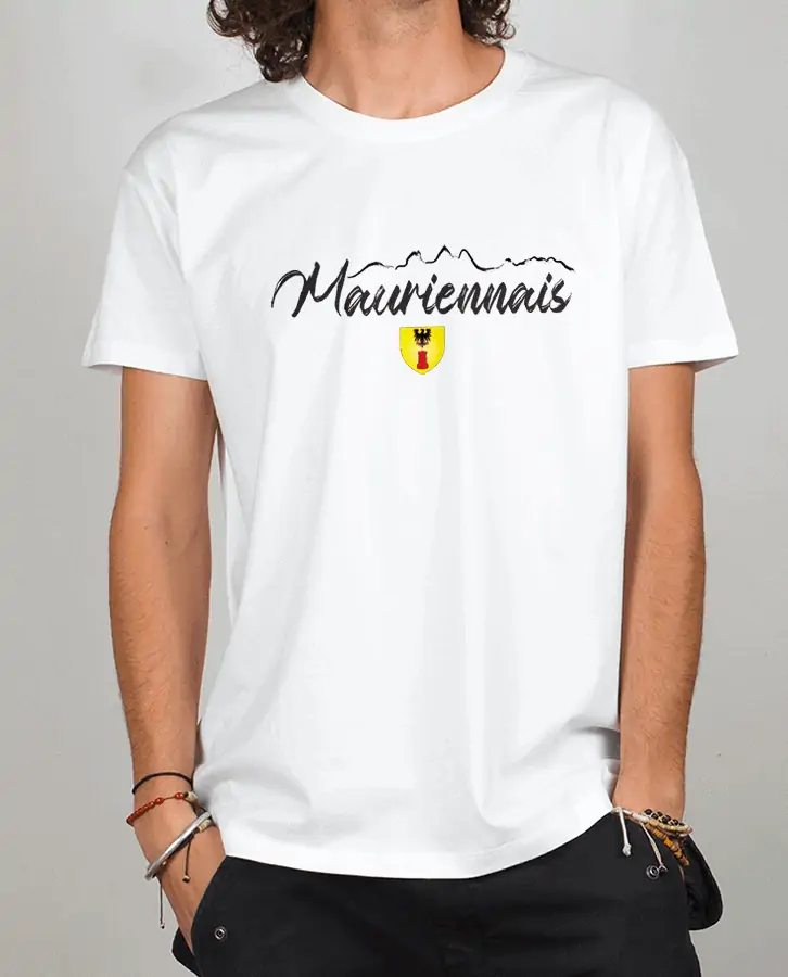 T shirt Homme Blanc Mauriennais 1