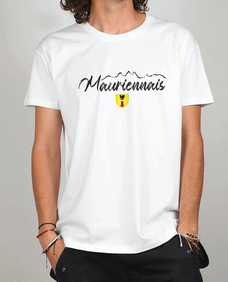 T shirt Homme Blanc Mauriennais