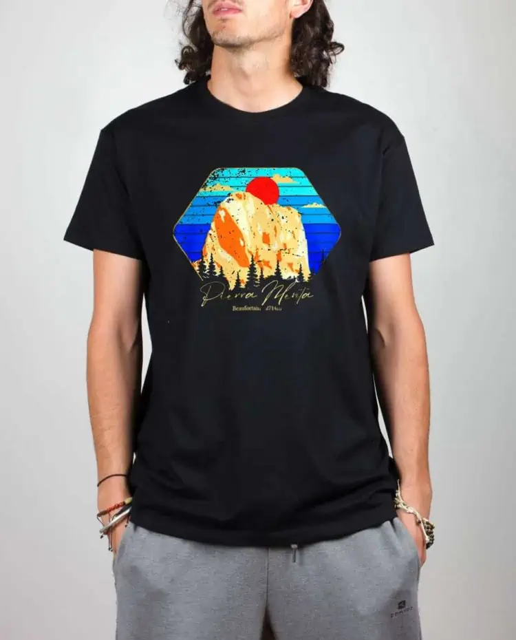 T shirt noir homme Pierra Menta savoie beaufortain