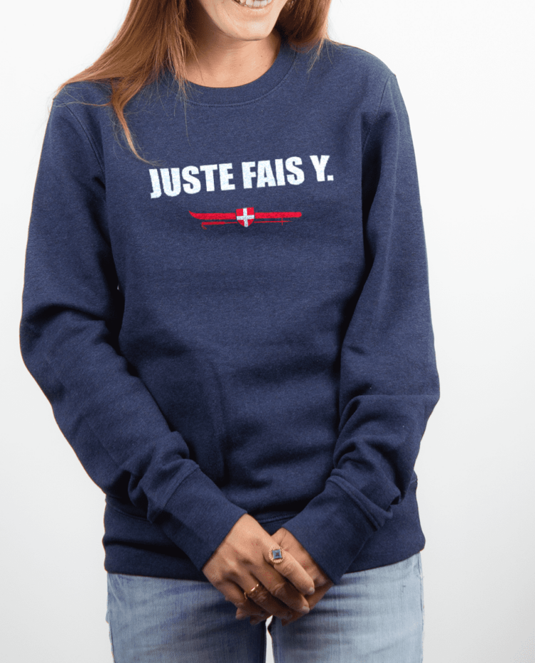 Pull Femme Bleu jean Juste fais y