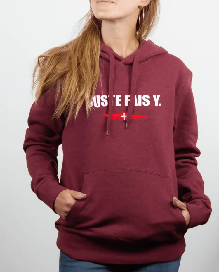 Sweat Femme Bordeau Juste fais y