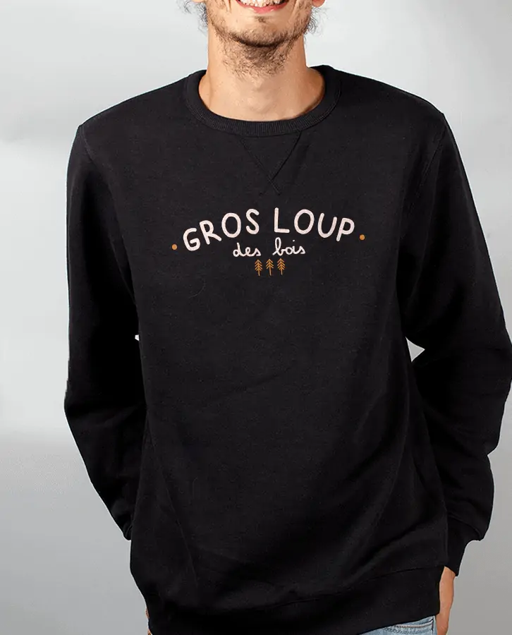 Gros pull noir outlet