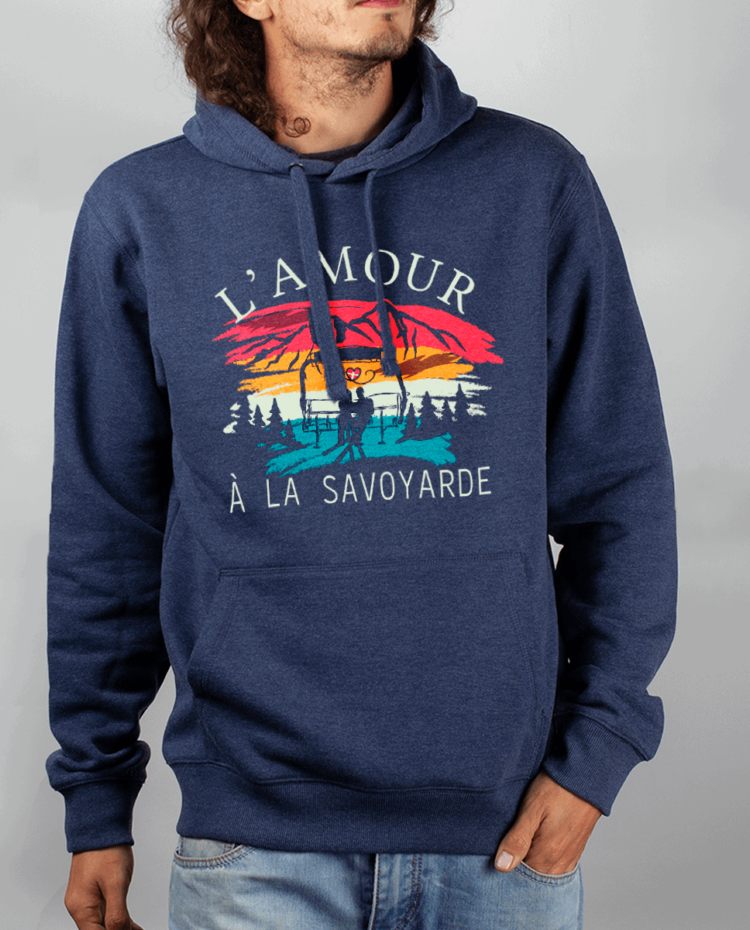 Sweat Homme Bleu Jean Lamour a la savoyarde 1