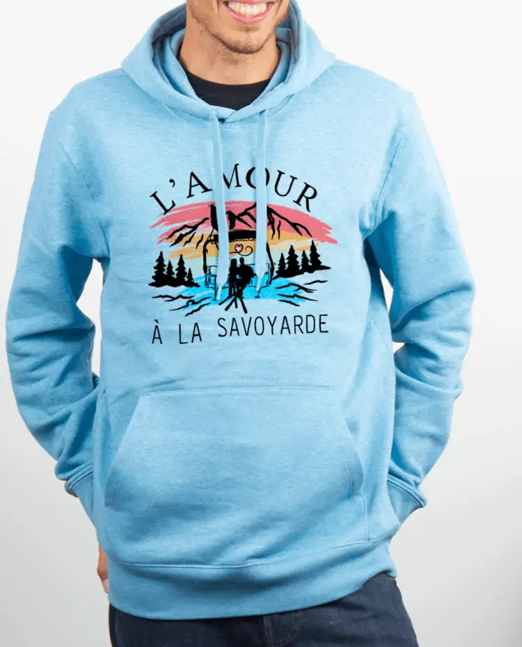 Sweat homme Bleu cie Lamour a la savoyarde 1