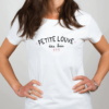 T shirt Femme Blanc Petite louve des bois