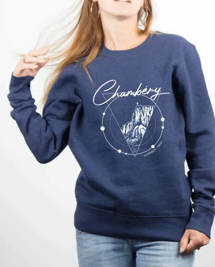 Pull Femme Bleu jean Chambery le nivolet