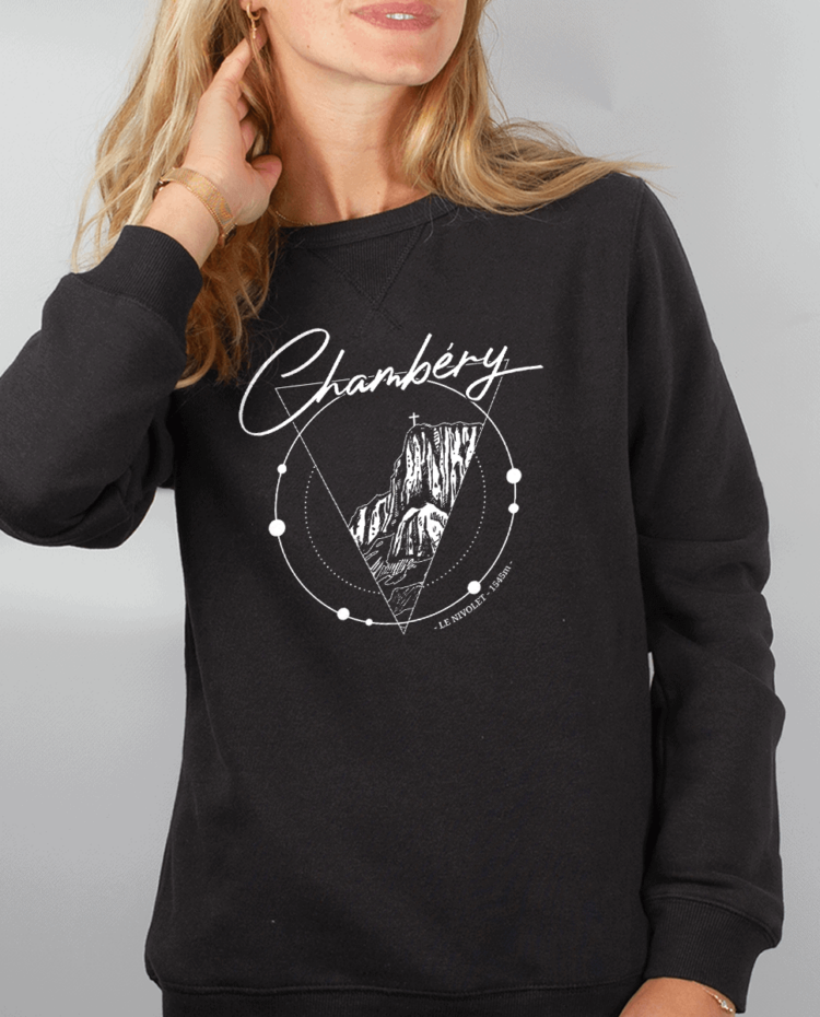 Pull Femme Noir Chambery le nivolet