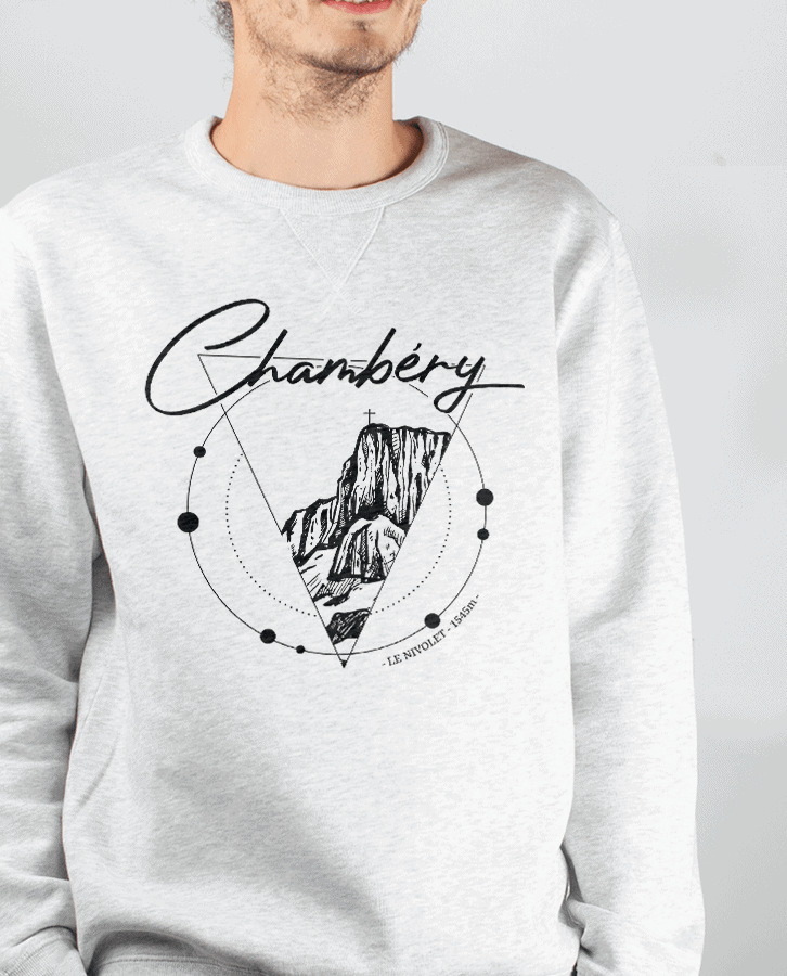 Pull Homme Blanc Chambery le nivolet