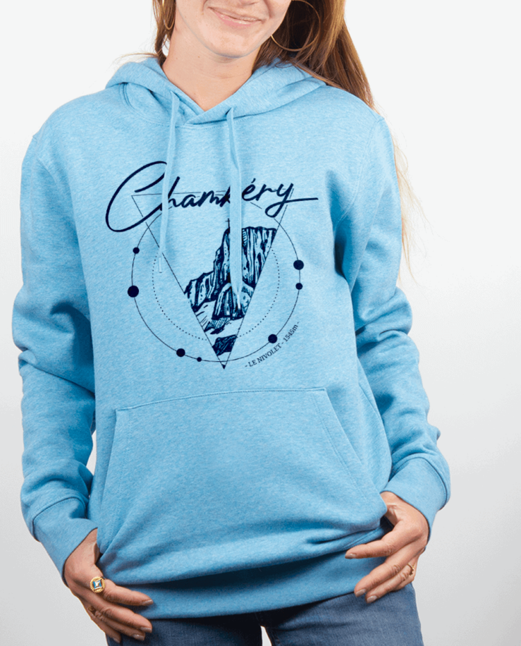 Sweat Femme Bleu Ciel Chambery le nivolet